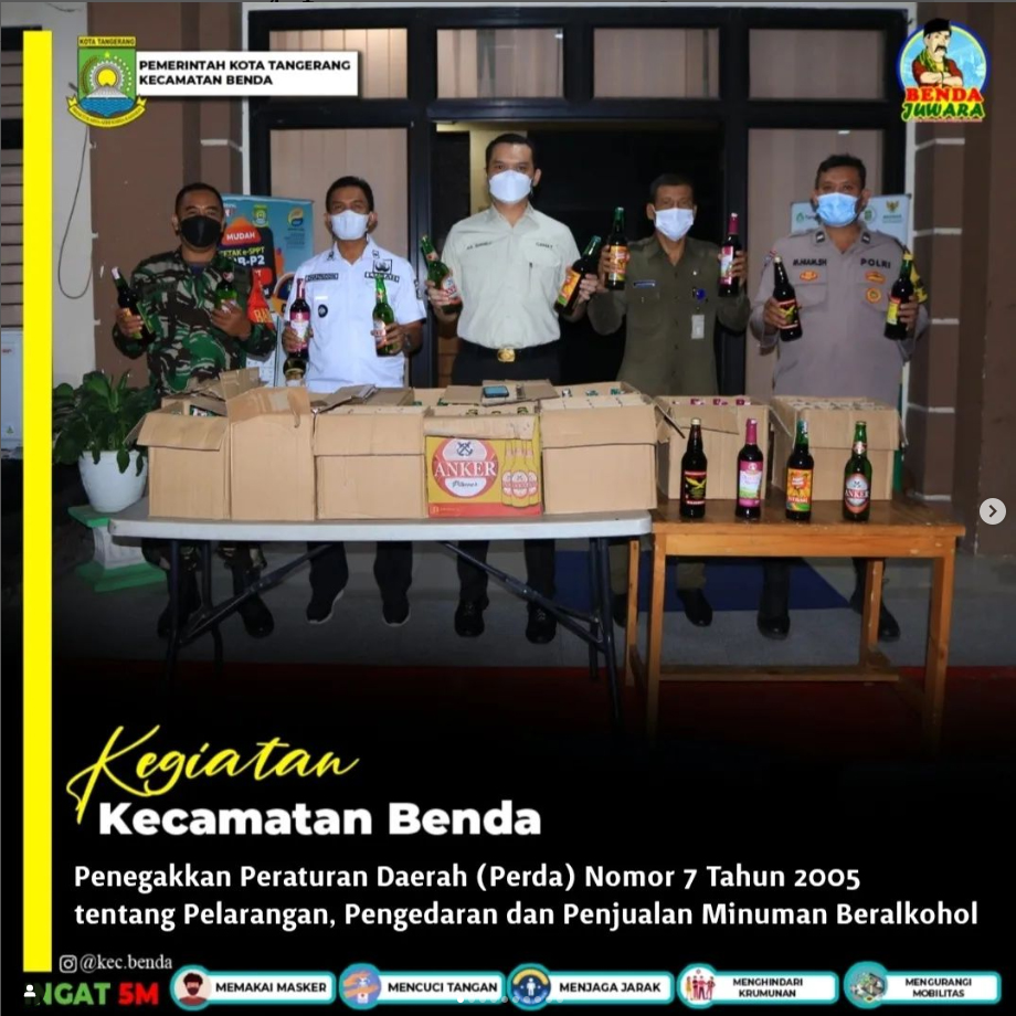 Kec Benda Operasi Penegakkan Peraturan Daerah Perda Nomor Tahun