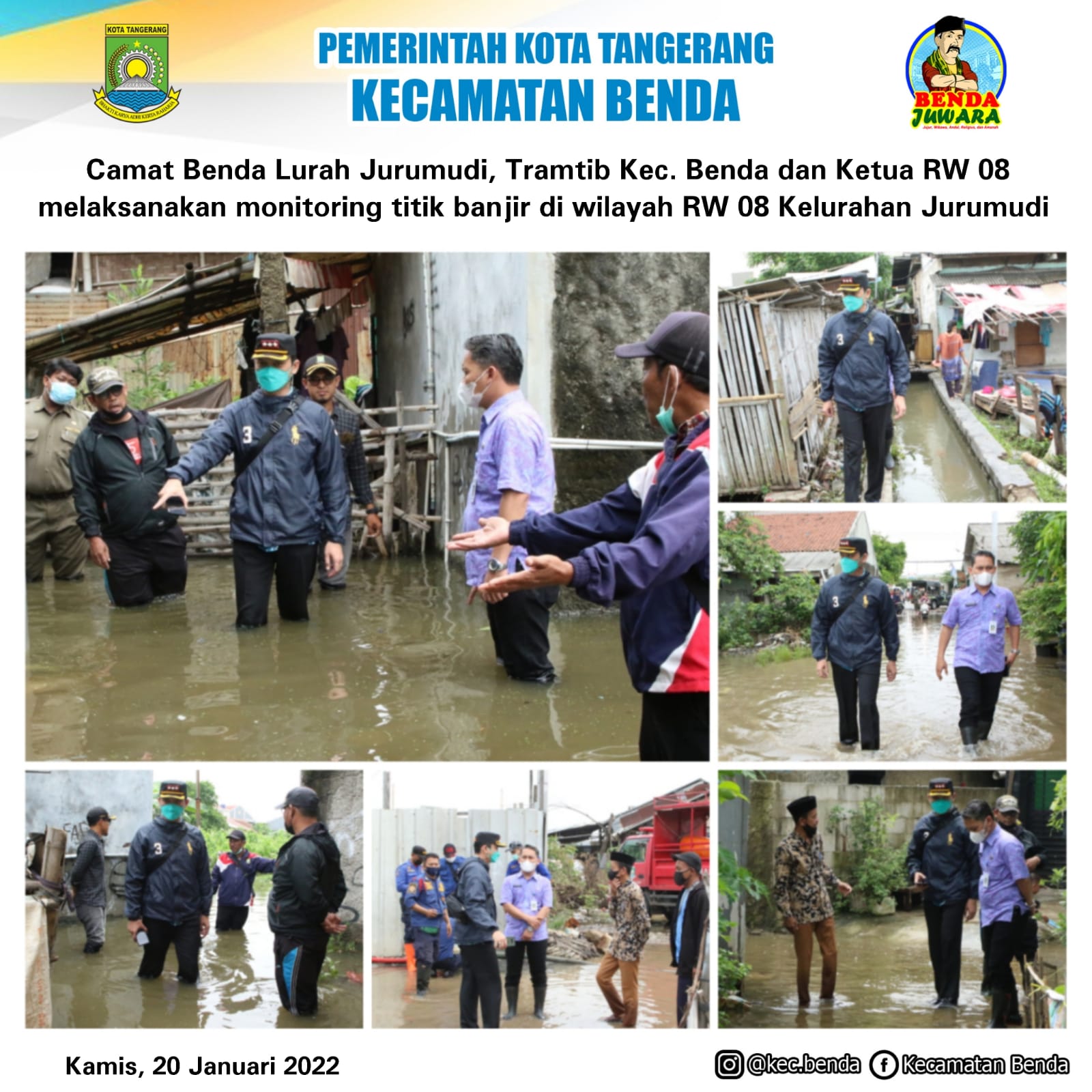 Kec Benda Monitoring Titik Banjir