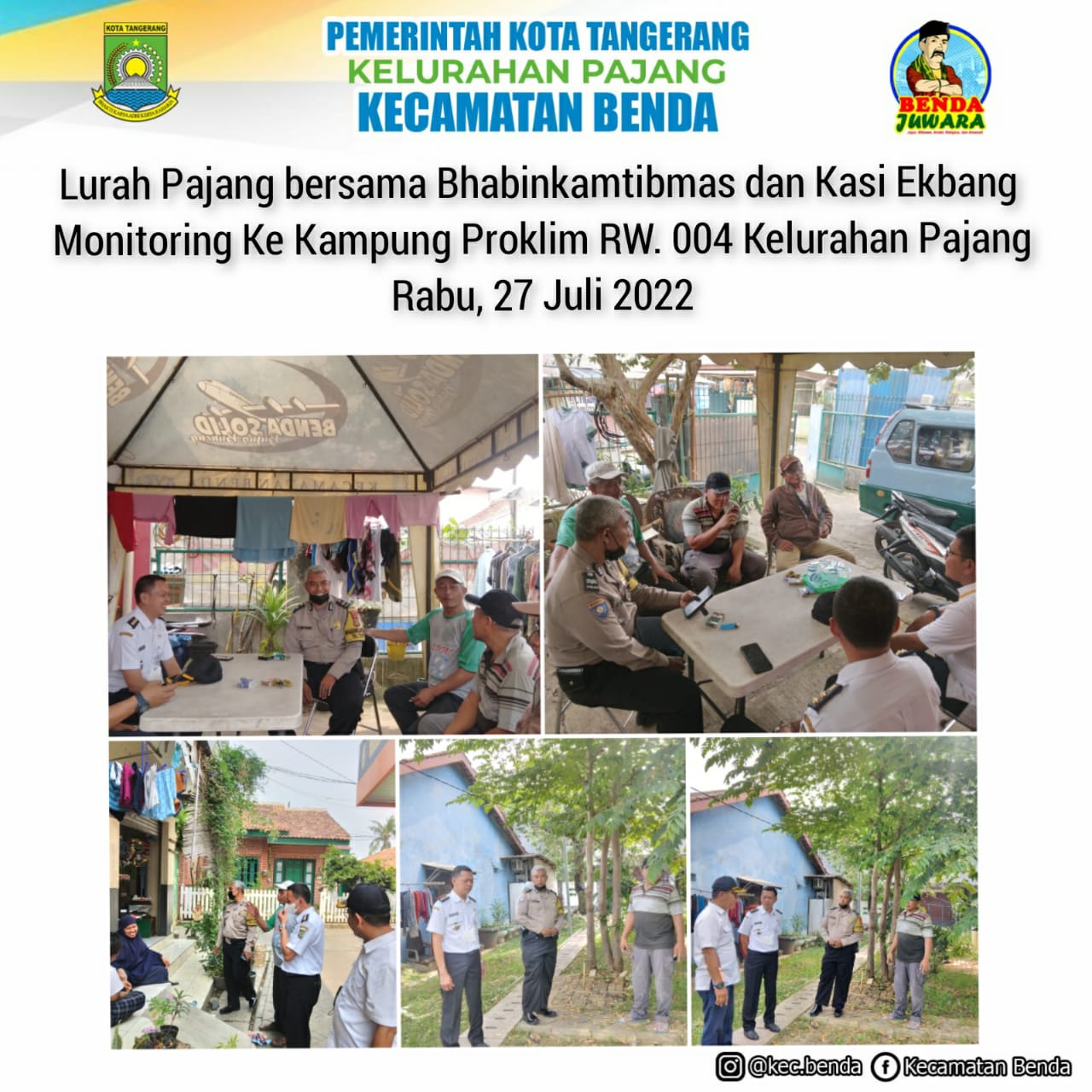 Monitoring Ke Kampung Proklim RW 004 Kelurahan Pajang