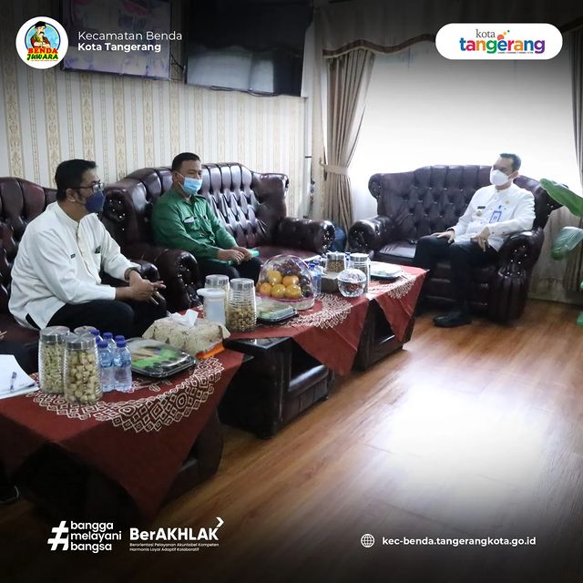 Kecamatan Benda menerima Tim Verifikasi Kantor Sehat tingkat Kota Tangerang