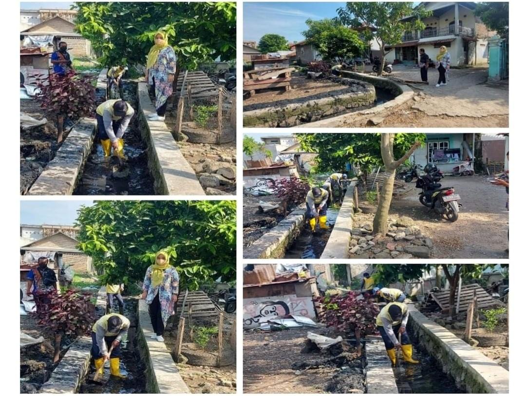 monitoring kegiatan normalisasi saluran air di wilayah RT 002/008 Kelurahan Belendung