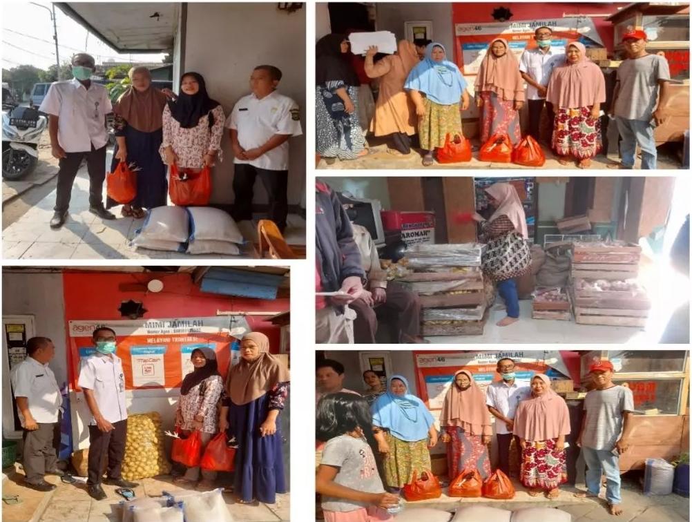 Monitoring Pendistribusian BPNT tahap 6 dan 7 di E-Warung Karomah