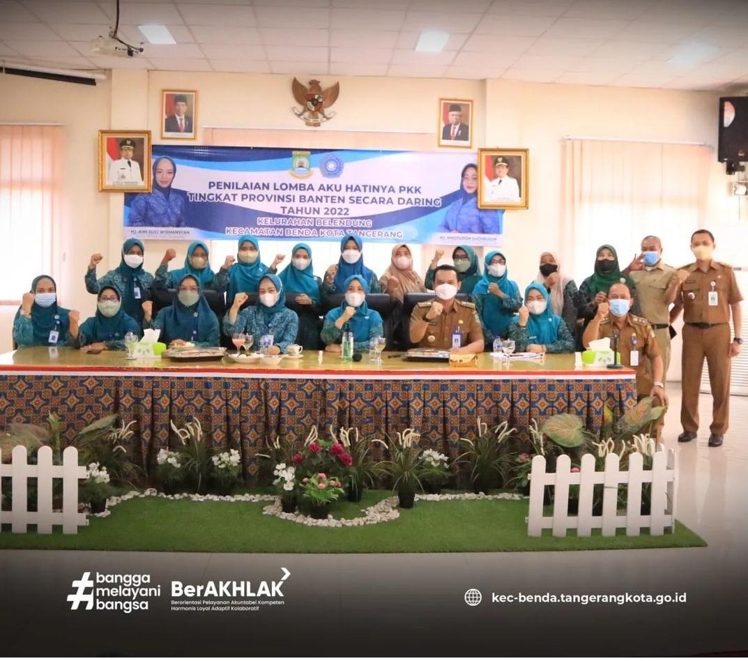 Penilaian Lomba AKU HATINYA PKK Tingkat Provinsi Banten secara Daring