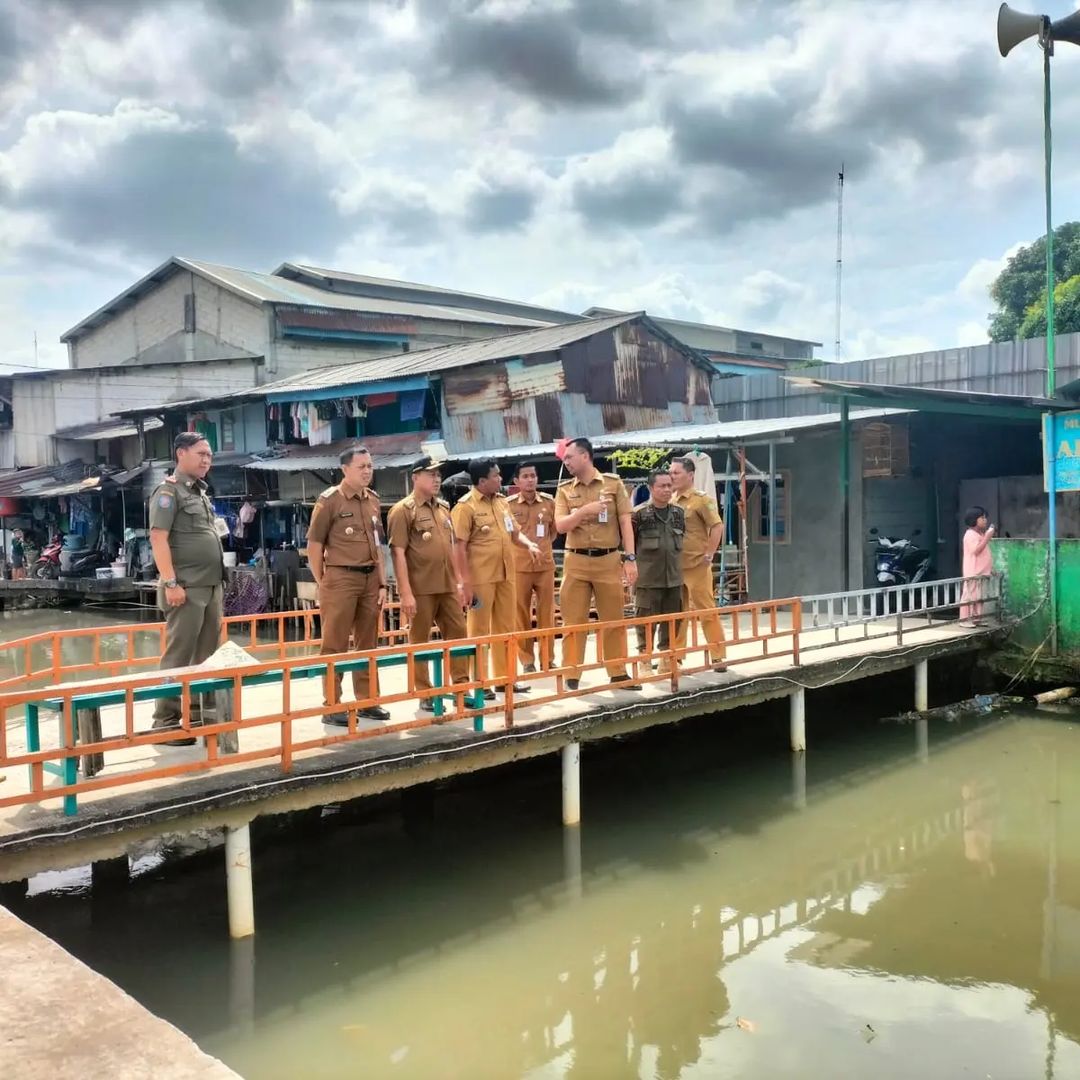 monitoring Normalisasi Anak Kali Cisadane Timur di wilayah Kelurahan Jurumudi Baru Kecamatan Benda Kota Tangerang.